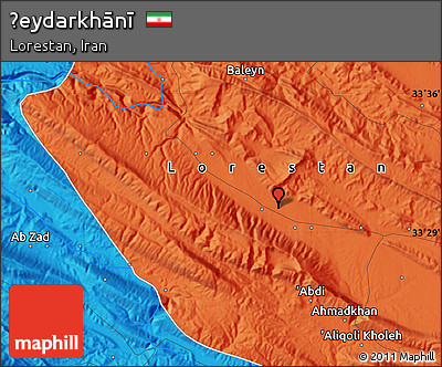 Political Map of Ḩeydarkhānī