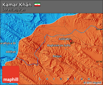 Political Map of Kamar Khān
