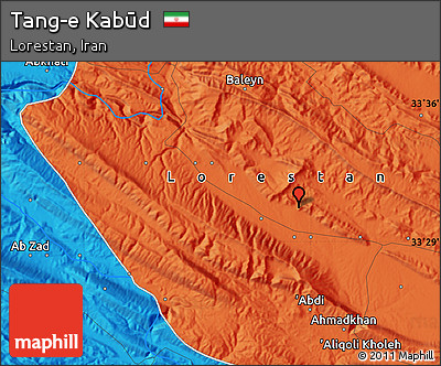 Political Map of Tang-e Kabūd