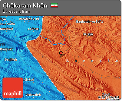 Political Map of Chākaram Khān