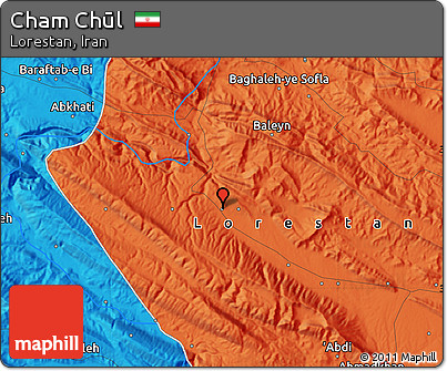Political Map of Cham Chūl