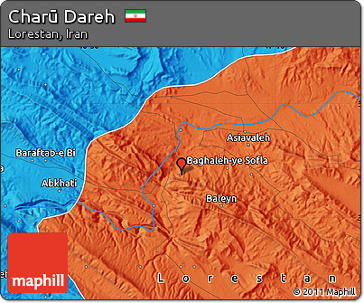 Political Map of Charū Dareh