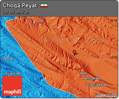 Political Map of Choqā Peyat