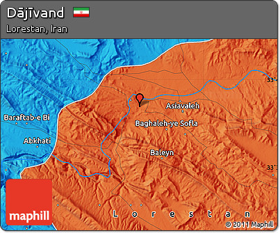 Political Map of Dājīvand