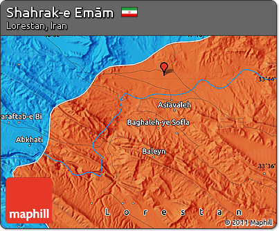 Political Map of Shahrak-e Emām