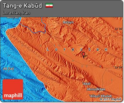 Political Map of Tang-e Kabūd