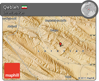 Satellite Map of Qebleh
