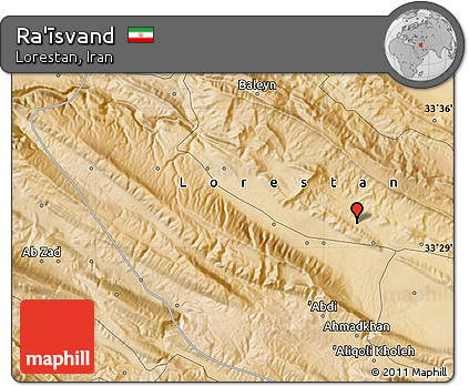 Satellite Map of Ra'īsvand