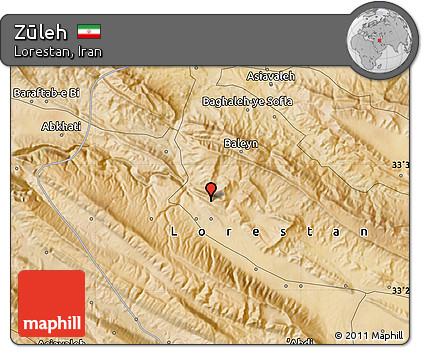Satellite Map of Zūleh