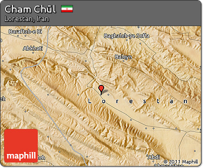 Satellite Map of Cham Chūl