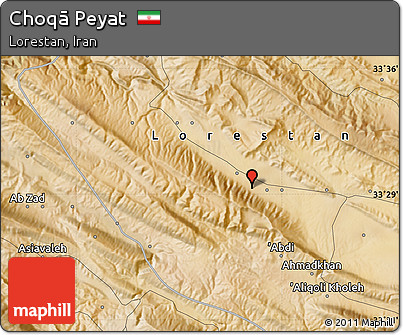 Satellite Map of Choqā Peyat