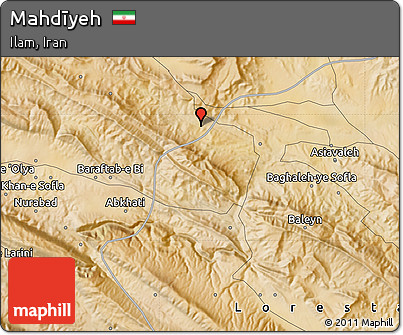 Satellite Map of Mahdīyeh