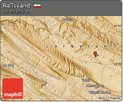 Satellite Map of Ra'īsvand