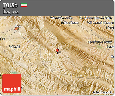 Satellite Map of Ţūlāb