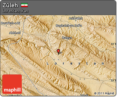 Satellite Map of Zūleh