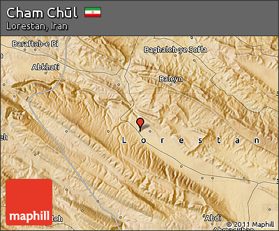 Satellite Map of Cham Chūl