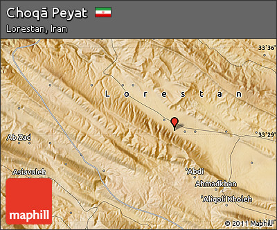 Satellite Map of Choqā Peyat