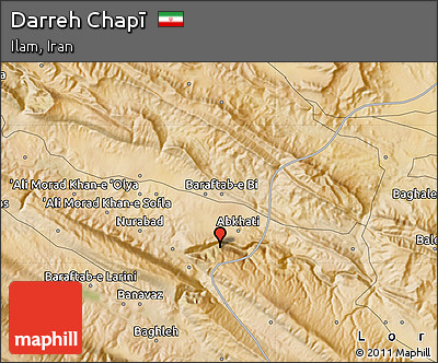 Satellite Map of Darreh Chapī