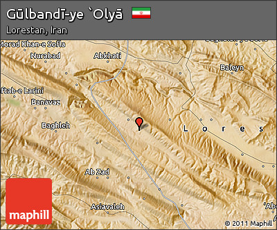 Satellite Map of Gūlbandī-ye `Olyā