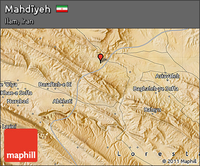 Satellite Map of Mahdīyeh