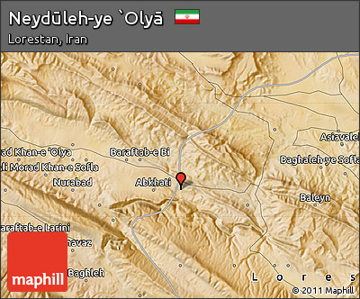 Satellite Map of Neydūleh-ye `Olyā