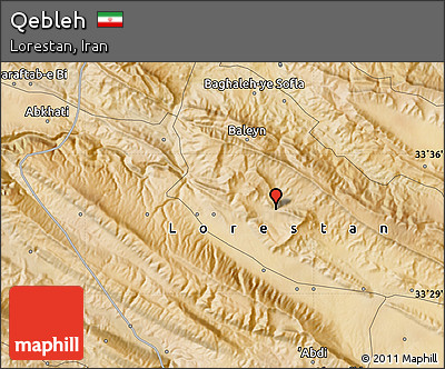 Satellite Map of Qebleh