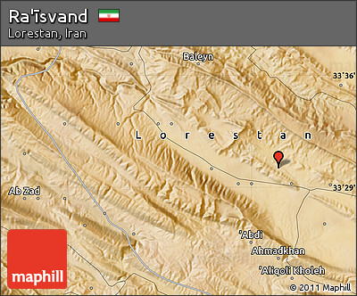 Satellite Map of Ra'īsvand
