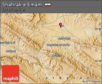 Satellite Map of Shahrak-e Emām