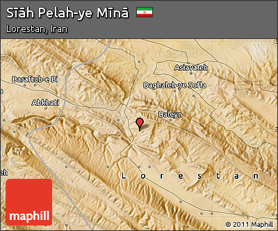 Satellite Map of Sīāh Pelah-ye Mīnā