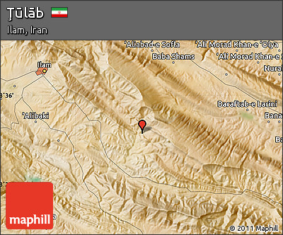Satellite Map of Ţūlāb