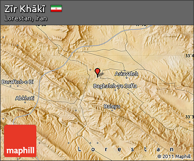 Satellite Map of Zīr Khākī
