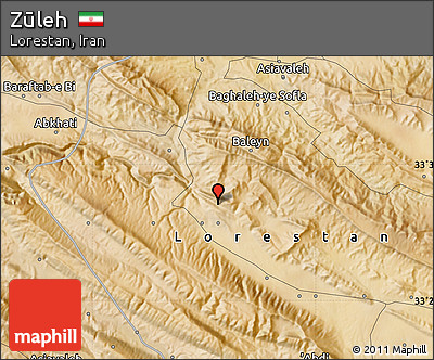Satellite Map of Zūleh
