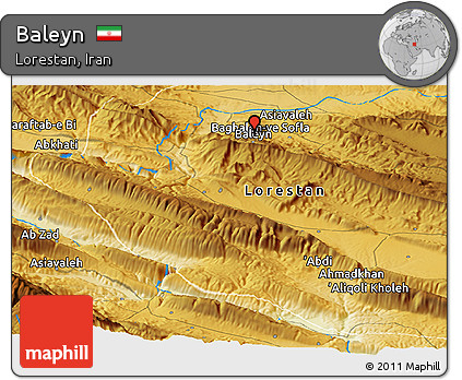 Physical Panoramic Map of Baleyn