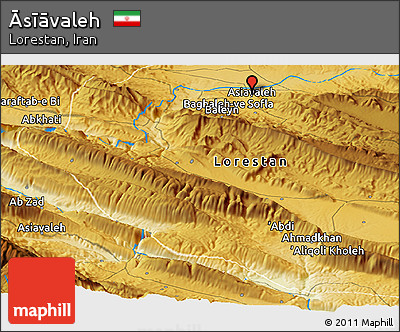 Physical Panoramic Map of Āsīāvaleh