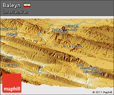 Physical Panoramic Map of Baleyn