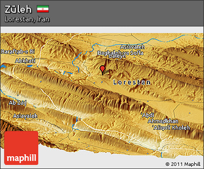 Physical Panoramic Map of Zūleh