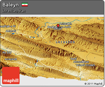 Physical Panoramic Map of Baleyn