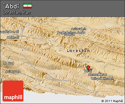 Satellite Panoramic Map of `Abdī