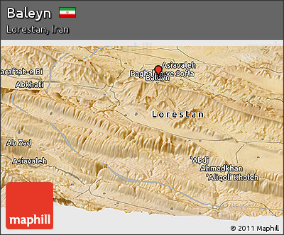 Satellite Panoramic Map of Baleyn
