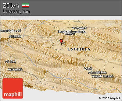 Satellite Panoramic Map of Zūleh