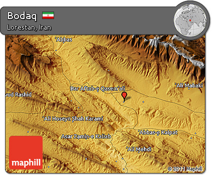 Physical 3D Map of Bodaq
