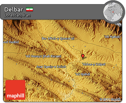 Physical 3D Map of Delbar