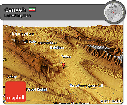 Physical 3D Map of Ganveh