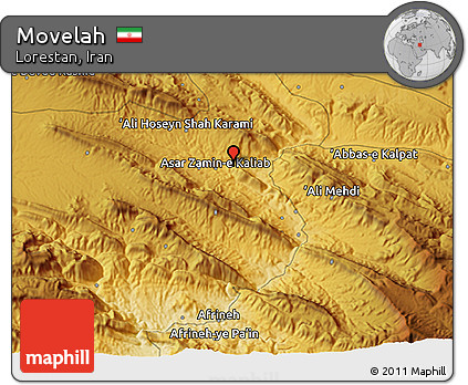 Physical 3D Map of Movelah