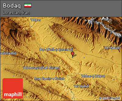 Physical 3D Map of Bodaq