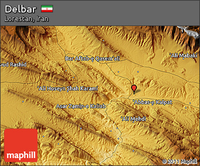 Physical 3D Map of Delbar