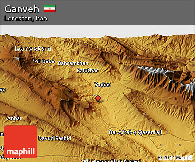 Physical 3D Map of Ganveh