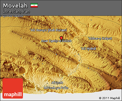 Physical 3D Map of Movelah