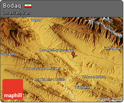 Physical 3D Map of Bodaq