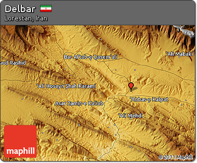 Physical 3D Map of Delbar